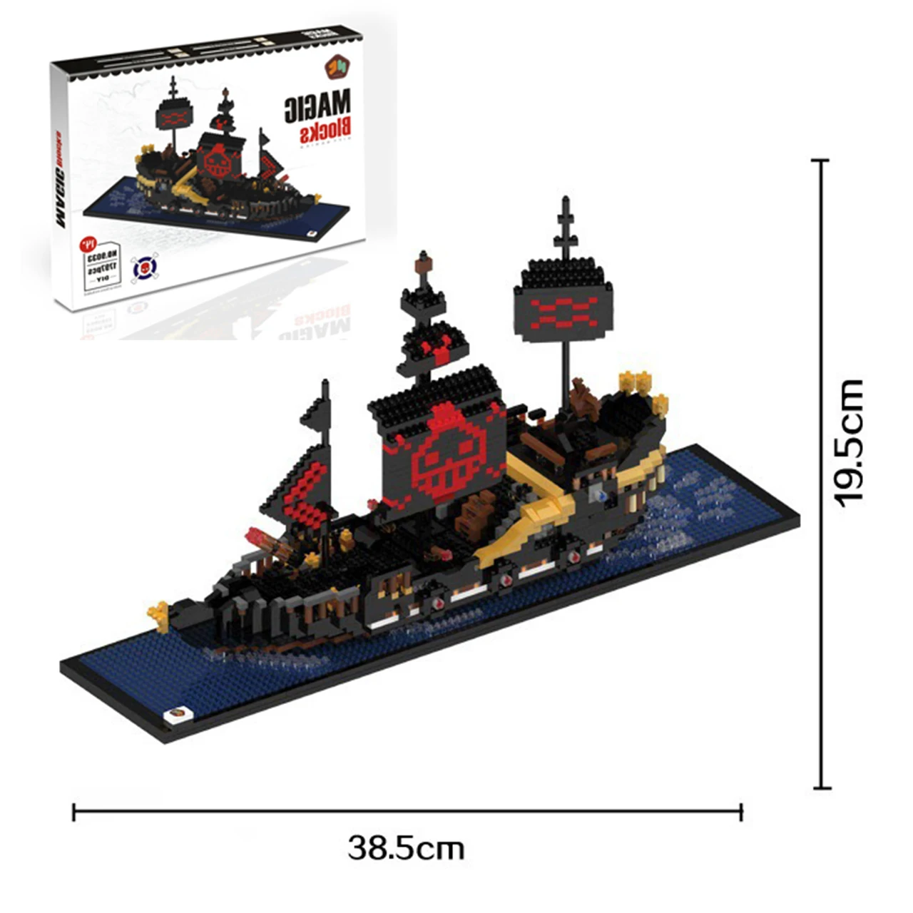 One Piece Pirate Ship Series Thousand Sunny Going Merry Model Anime Mini Building Blocks Bricks Black Pearl Figure Kid Toys Gift