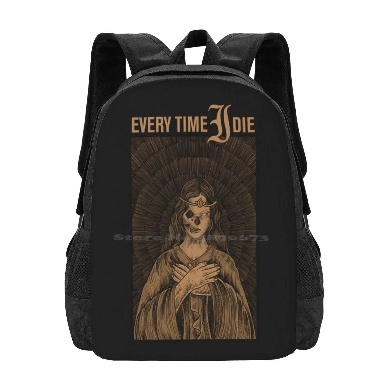 

Every Time I Die Hot Sale Schoolbag Backpack Fashion Bags Every Time I Die Every Time I Die Face Woman Skull