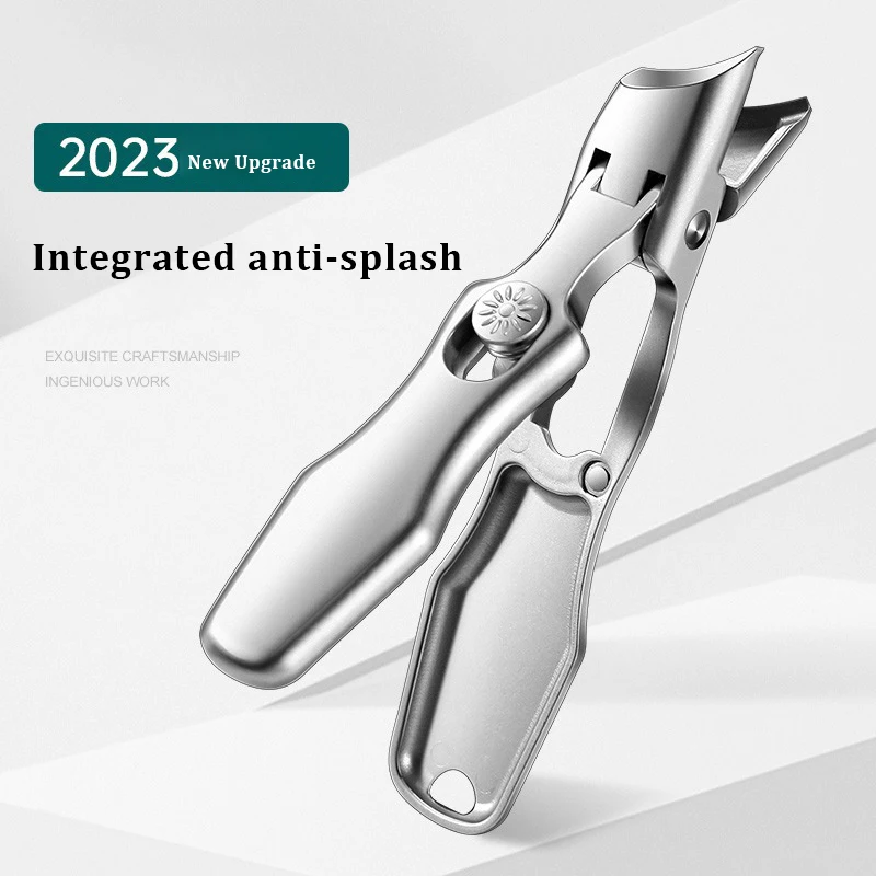 Cortaúñas de alta calidad, cortaúñas único a prueba de salpicaduras, cortaúñas Diagonal, herramientas de manicura de acero inoxidable