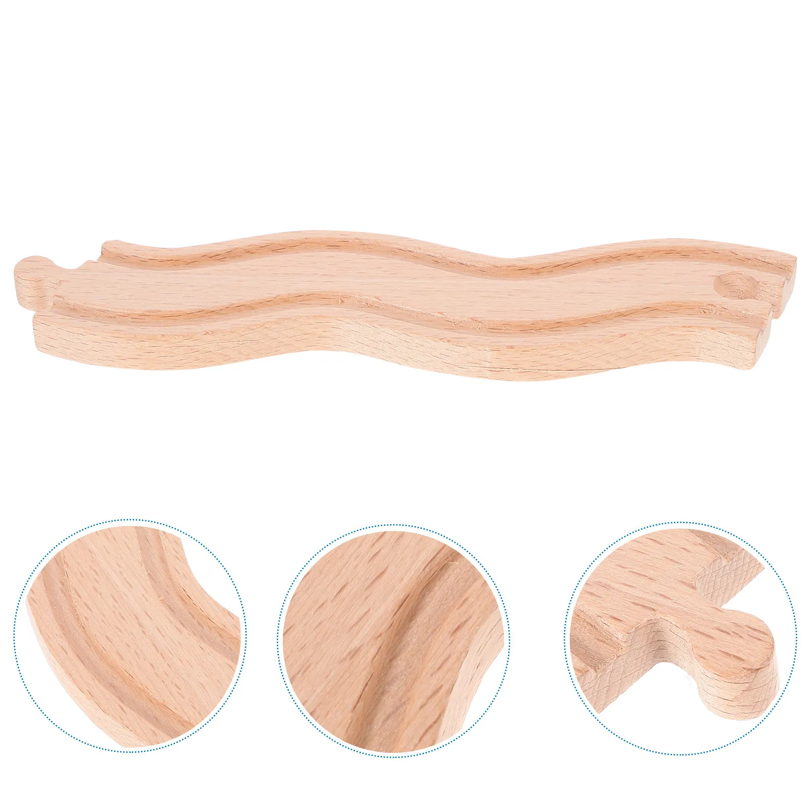 

Wooden Train Track DIY Classic Railway Layout Creative Assemble Hand-on Educational Play Accessory for Kids Wooden Train Track