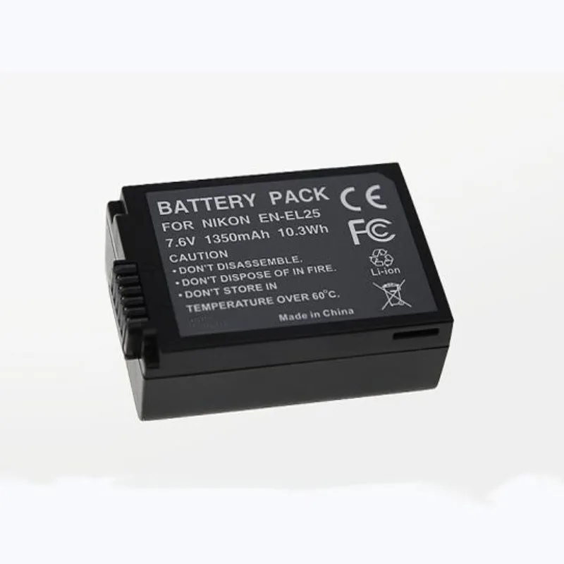 EN-EL25 ENEL25 1880mAh Rechargeable Li-ion Battery with LED Charger for Nikon Z30 Z50 ZFC Z 50 Z FC