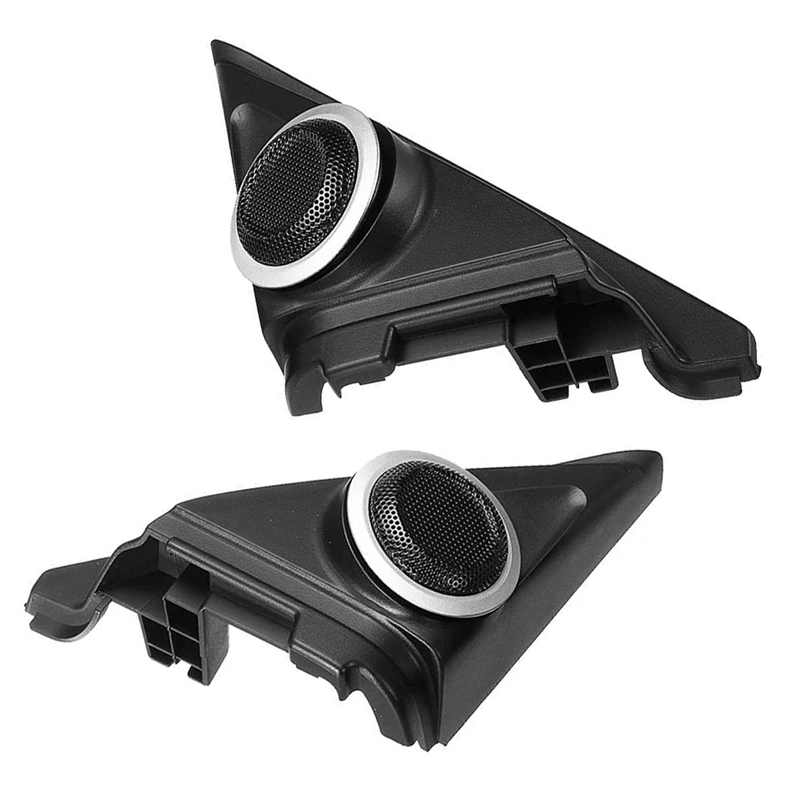 2Pcs Car Triple-Cornered Head Tweeter Horns Cover Case Front Door Tweeter Speaker Bezel For Honda Accord 2018 2019 2020