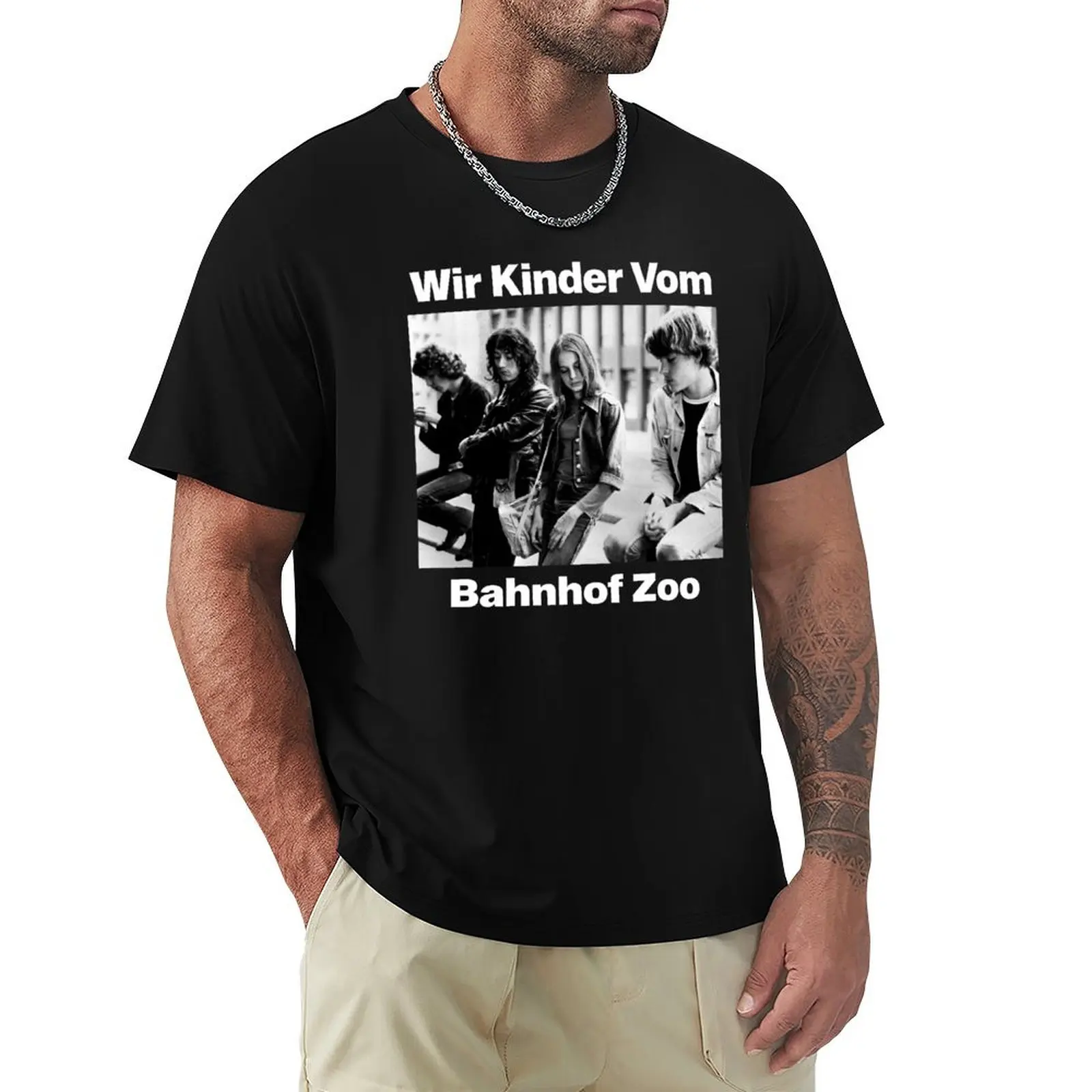 

Christiane F. - Wir Kinder vom Bahnhof Zoo T-Shirt summer 2025 blanks graphics black t-shirts for men