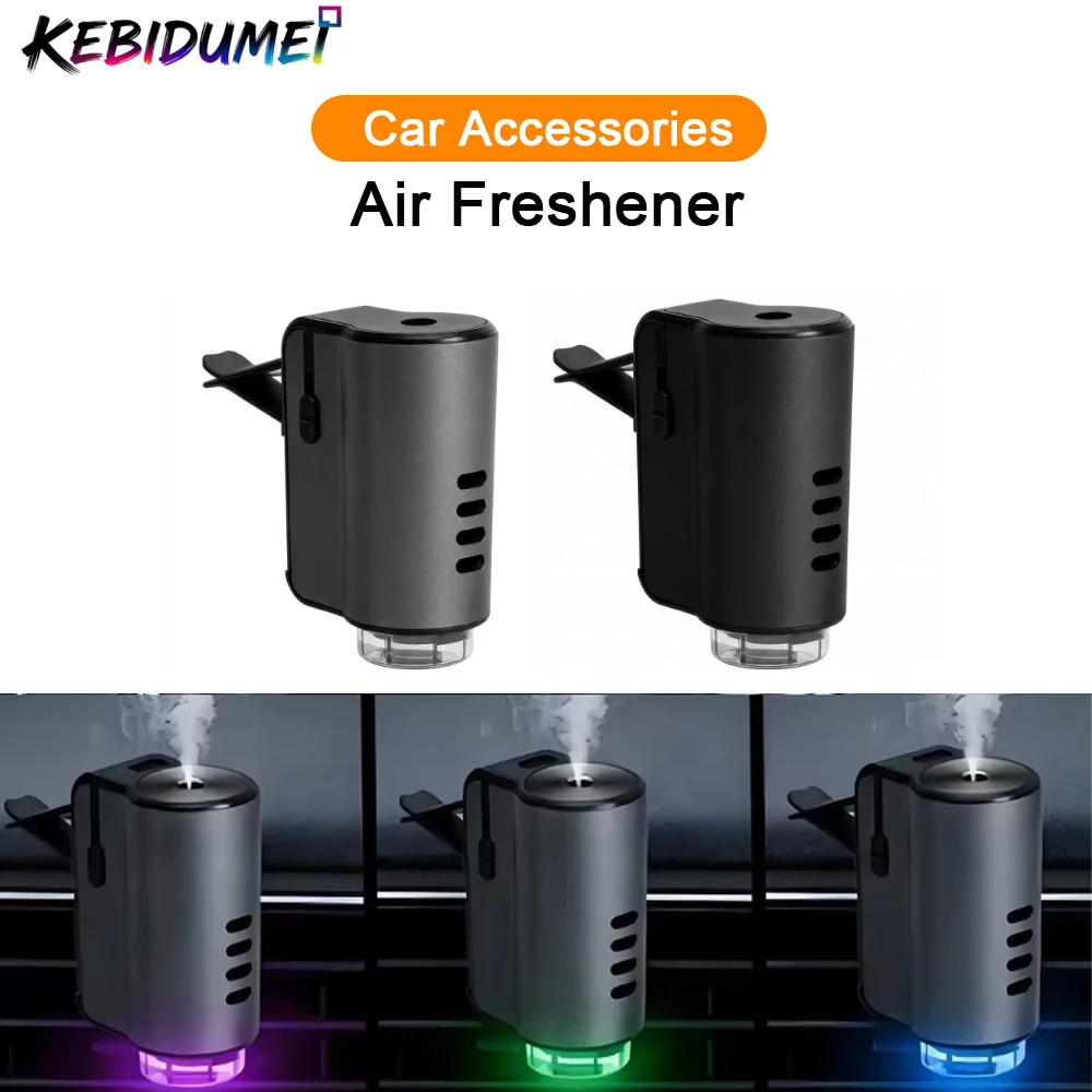 

KEBIDUMEI Car Air Freshener Aroma Diffuser with 3 Fragrances Air Vent Outlet Clip Fragrance Smell Distributor Car Accessories