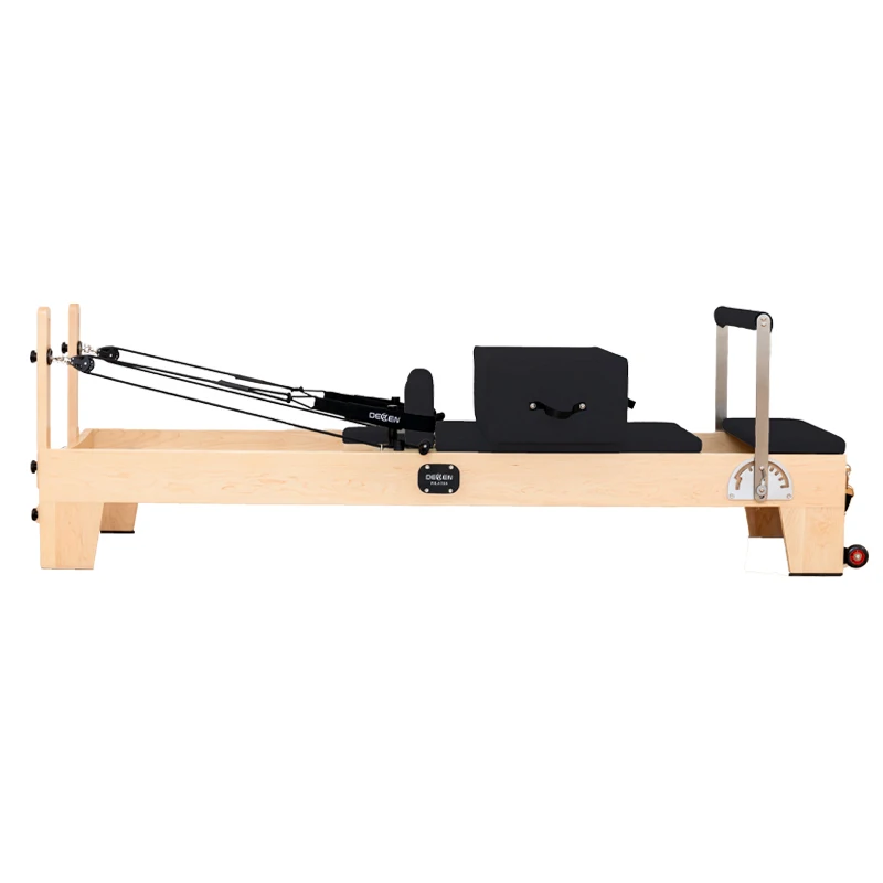 YTYIN Pilates Maple Reformer, personalisierte Anpassung, verstellbares, tragbares und langlebiges Pilates-Kernbett