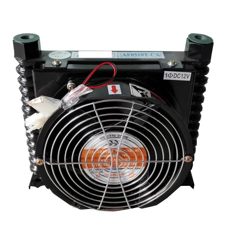 Radiador hidráulico refrigerado por aire AF0510T-CA 24V/12V/220V/380V enfriador de tanque de combustible modificado en el vehículo radiador de aceite refrigerado por aire
