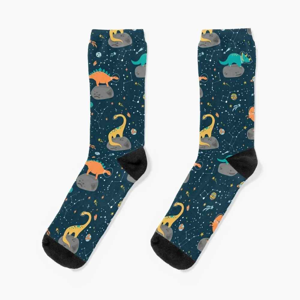 

Dinosaurs Floating on an Asteroid Socks professional running man Lots Girl'S Socks Men's