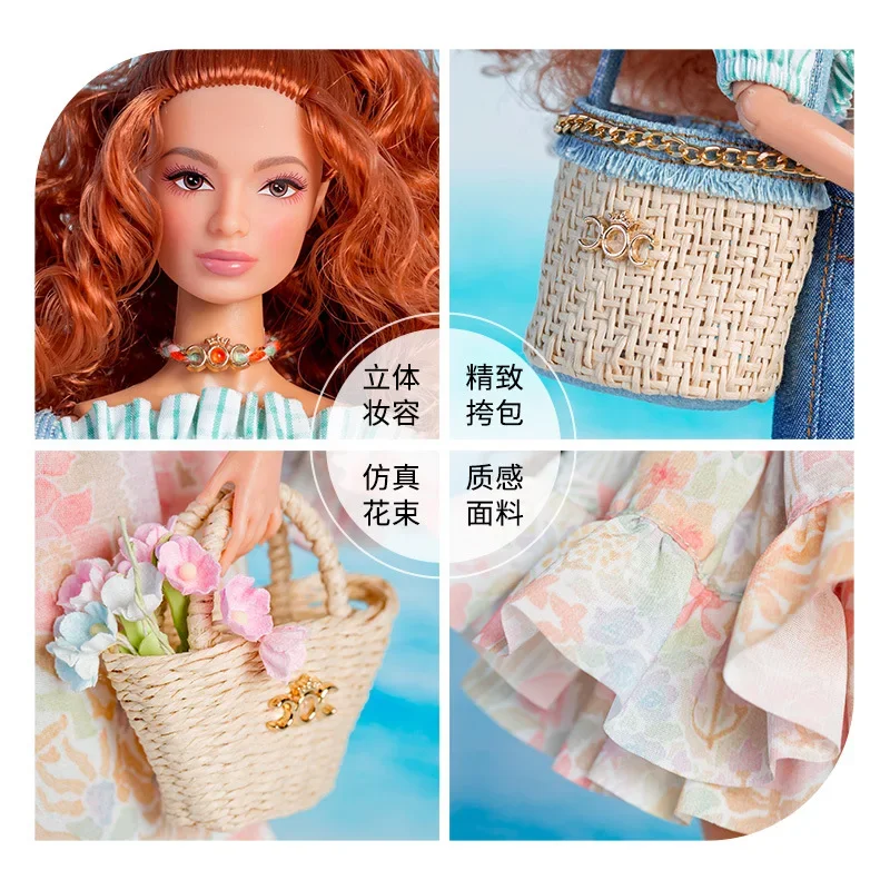 مجموعة ملابس عصرية/بنطلون علوي تنورة قصيرة فستان على شكل زهرة قبعة/30 سنتيمتر ملابس دمى إكسسوارات لدمية Xinyi Fr bb 1/6 Xinyi Fr