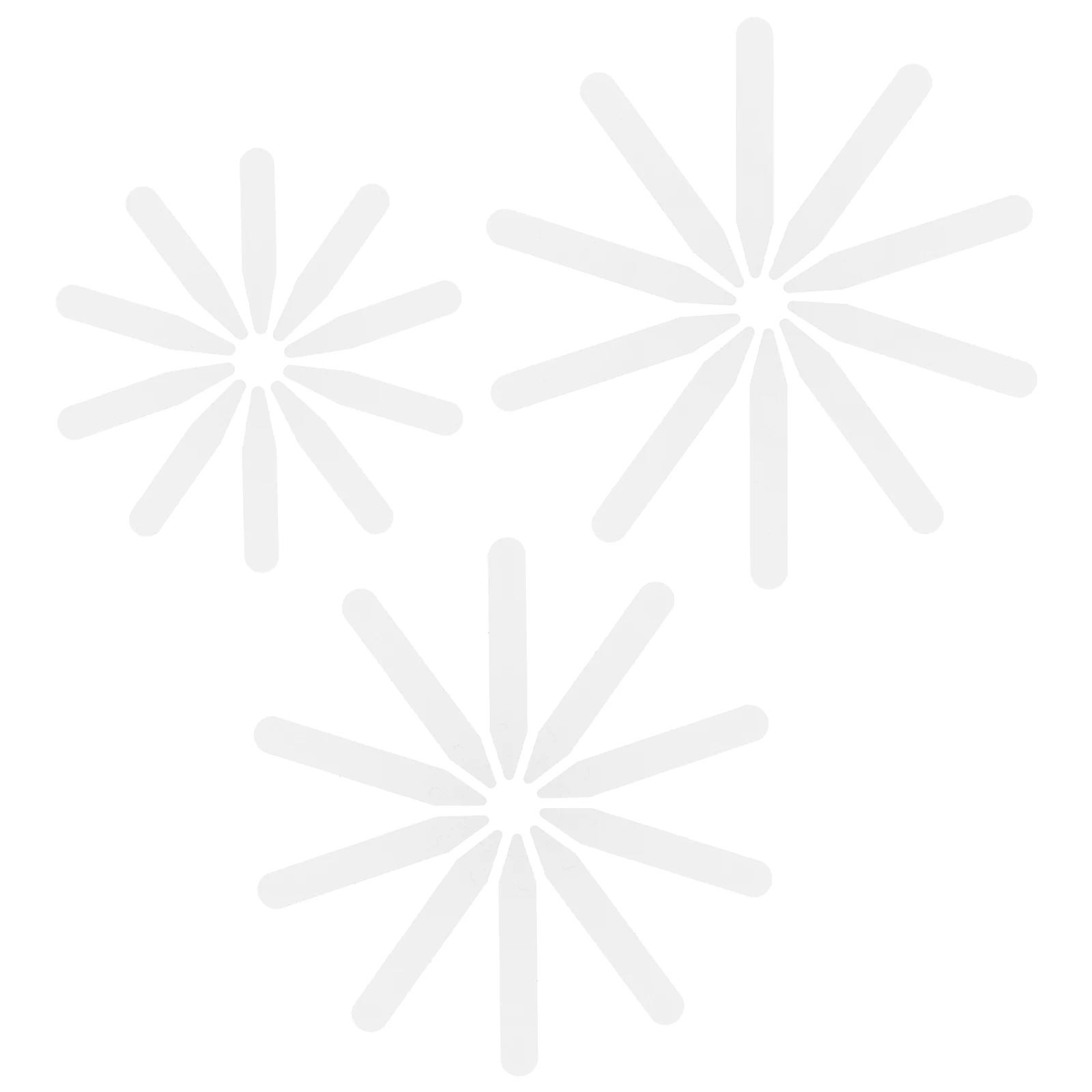 200 szt. Podpórki do kołnierzyków Białe Plastikowe Wkładki do Koszul Męskie 2 2.6 cala 2.8 cala Klipsy do Krawatów Spinki do Mankietów Akcesoria