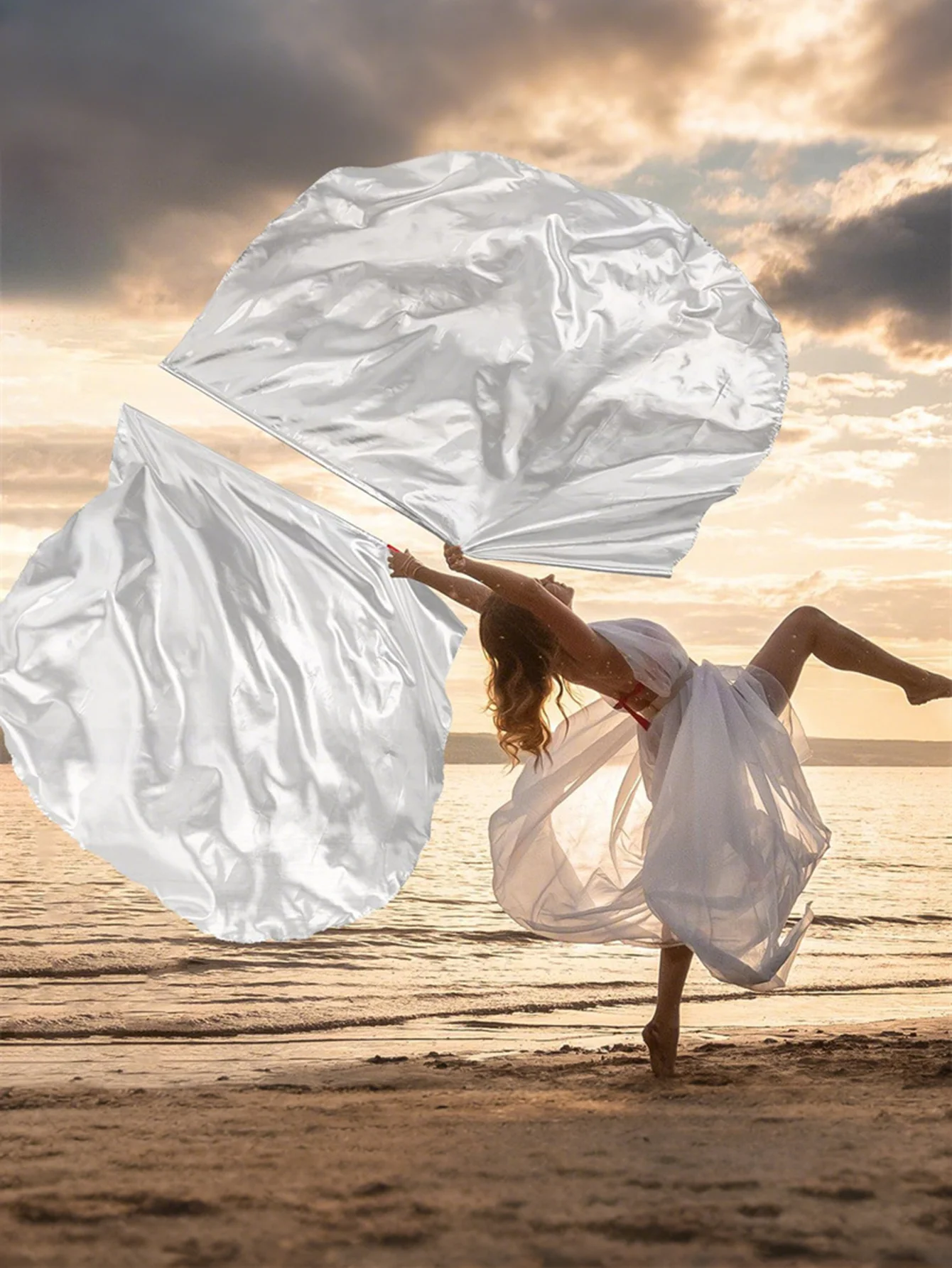 

1 Piece Rectangle praise dance flags,Worship flags for dance church,mantos cristianos para danzar