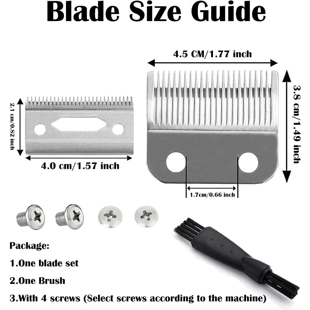 Precision 2 Holes Adjustable Hair Trimmer Parts Blades Compatible with Wahl 5 Star Series Cordless Clipper for Barber