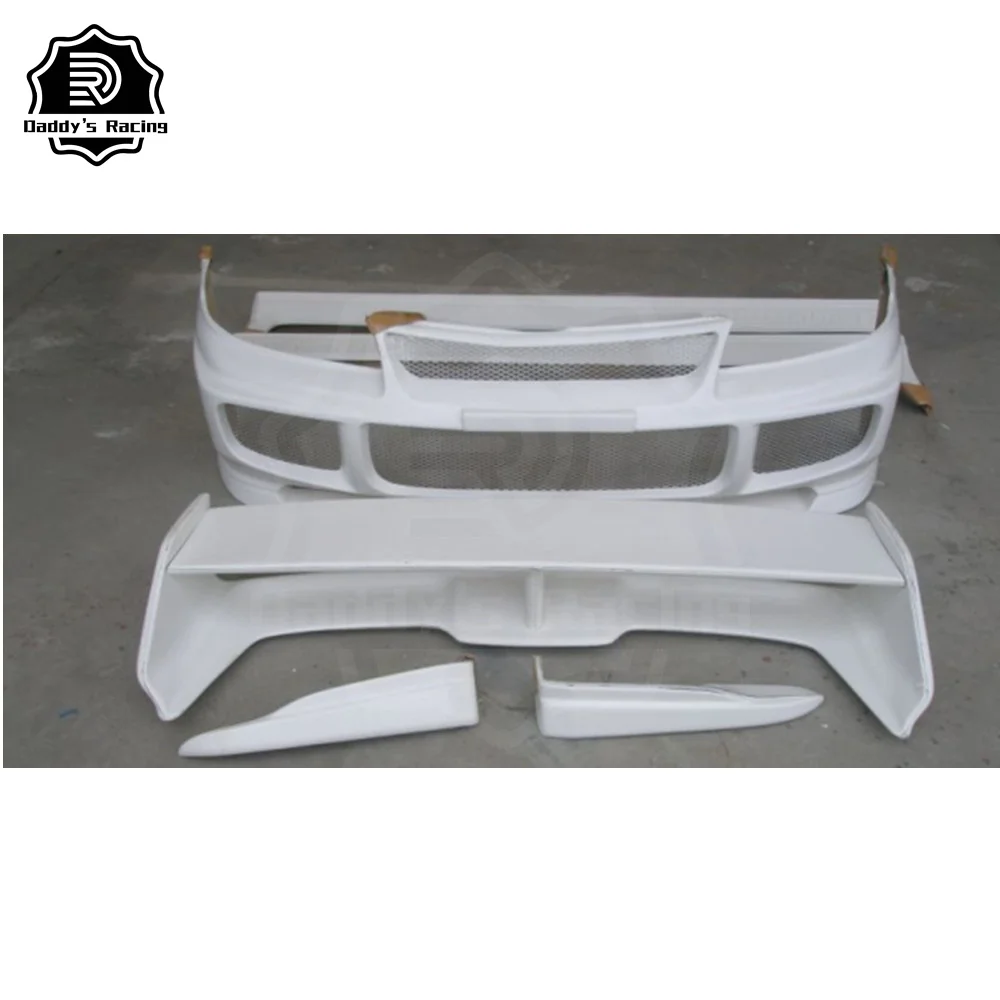 DD Style Fiber Glass Body Kit Fit For Evolution 3 EVO 3 93-96 Front Rear Bumper Side Skirts High Quality 5 PCS