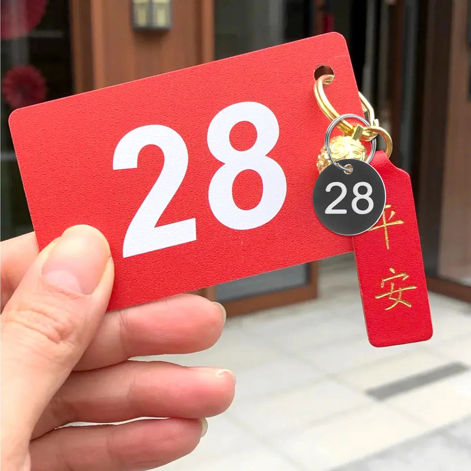 30Pcs Number Tags Metal Round Keychains Numbered 1-30 Waterproof Key Id Labels for Home Office Garage Dormitory Lockers
