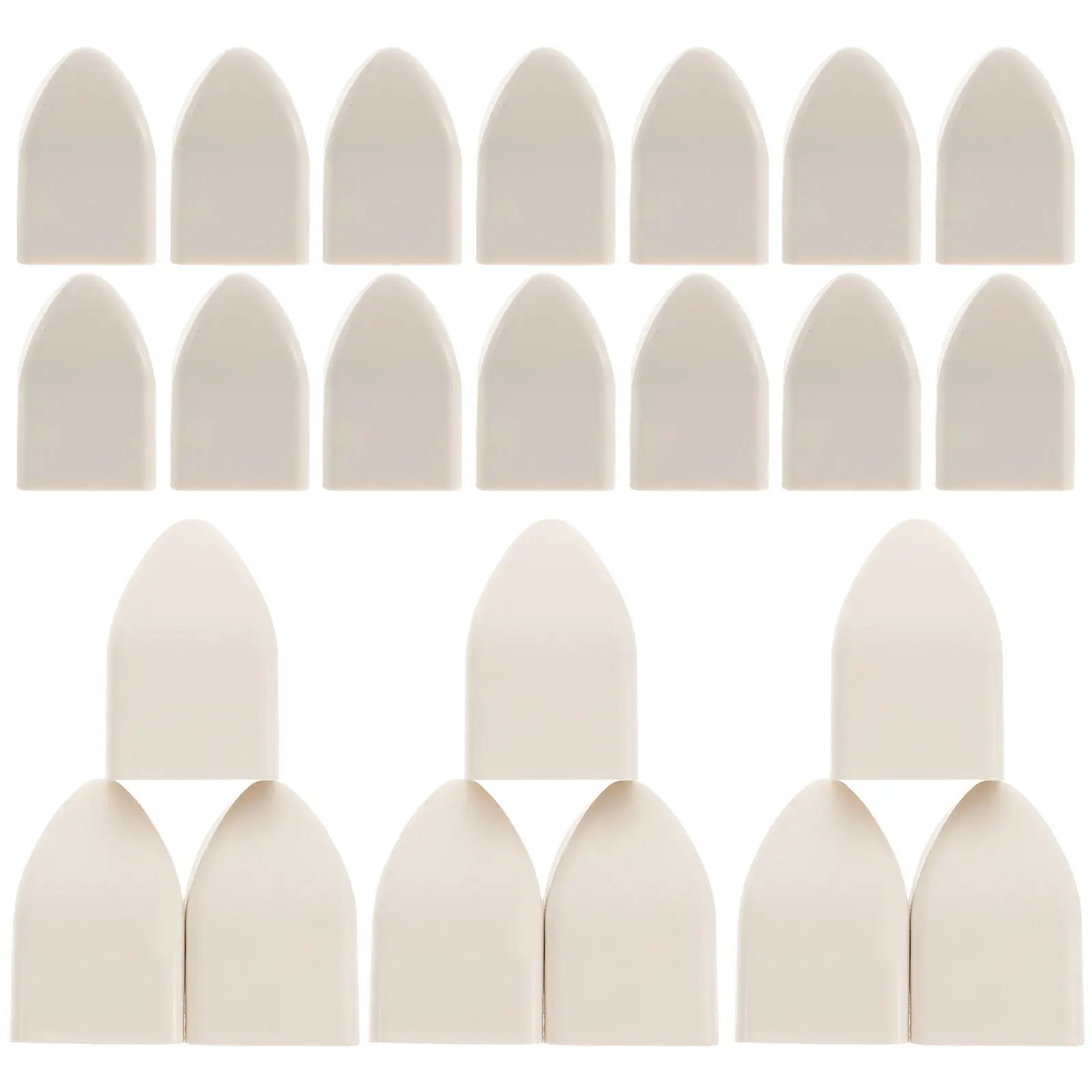 

50Pcs Plastic Fence Post Caps Heavy Duty Weatherproof Railing Cover for Outdoor Garden Fence Protection Straw Hat Design