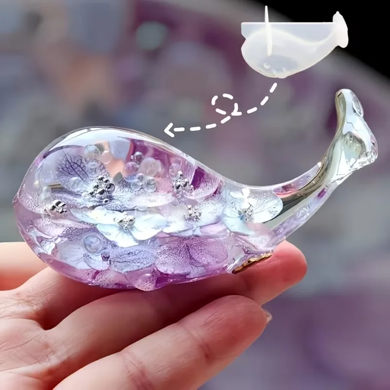 

2 шт. смоляная форма-силиконовая форма «Кит океана» для домашнего декора, столешницы, простой в использовании, прочный и стильный дизайн, декор «Кит»