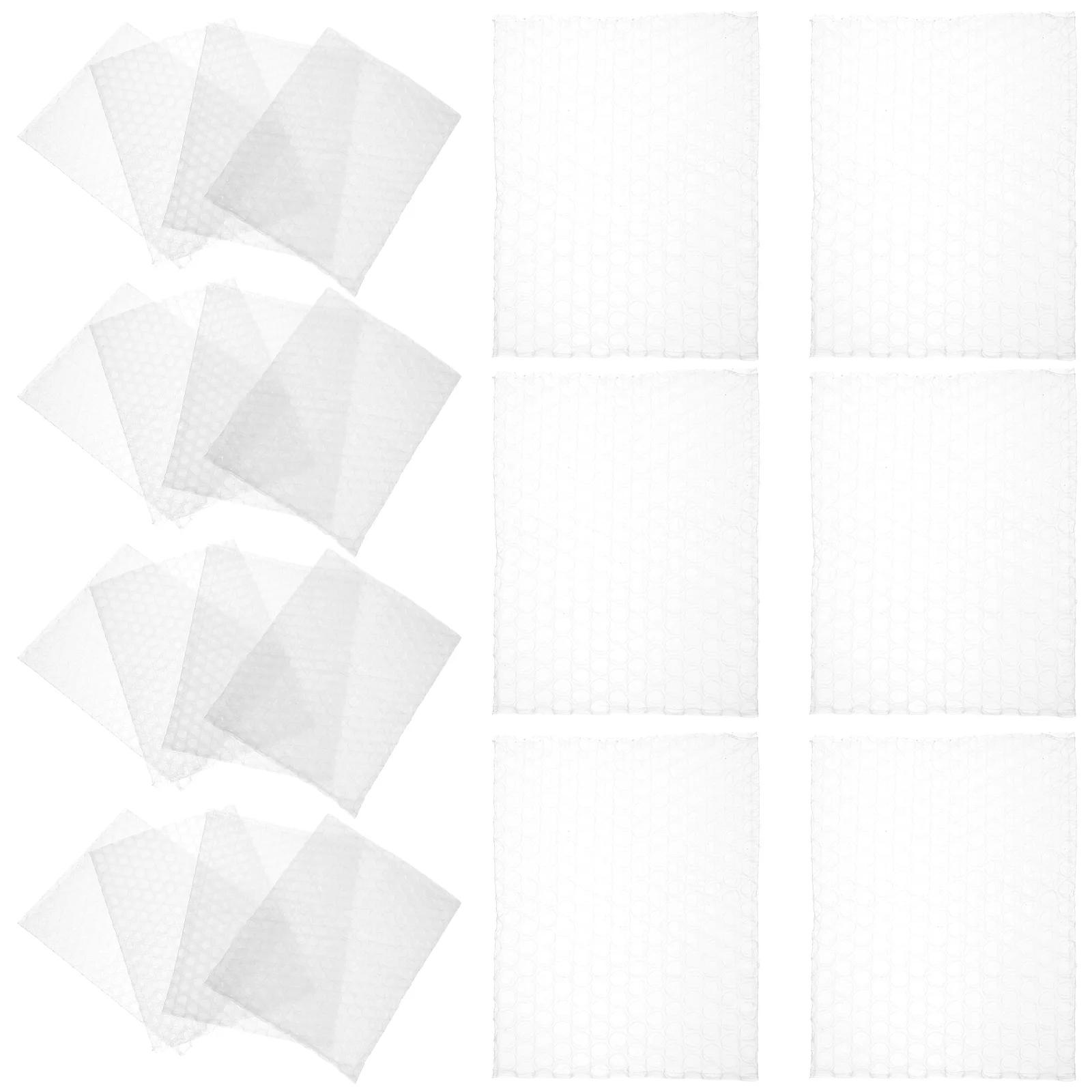 100 Pcs Bubble Bag Packing Pouch for Portable Plastic Storage Clear Small Business Packaging