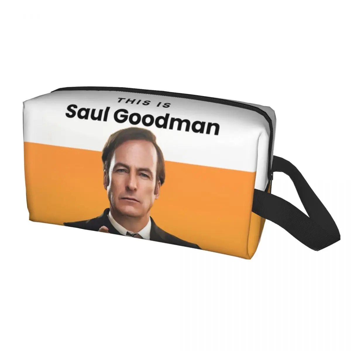 Fashion Better Call Saul Saul Goodman Travel Toiletry Bag for Women Cosmetic Makeup Bag Beauty Storage Dopp Kit