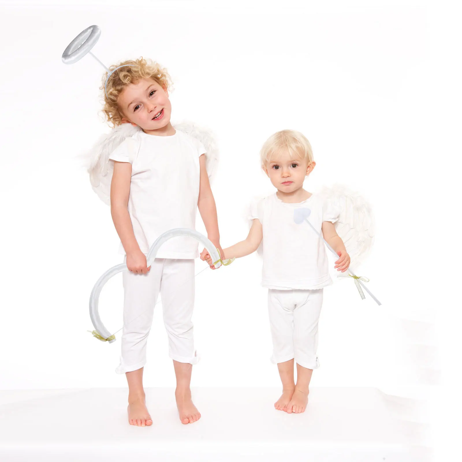 Women Cupid Cosplay Prop Valentine Bow Arrow Costume Accessory Set Masquerade Wedding Wings Hairband Headwear Decoration