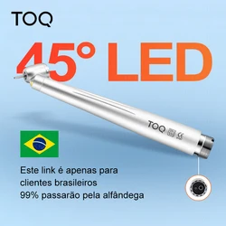 45 Degree LED High Speed Handpiece E-generator Integrated Push Button Handpiece Single Water Spray Dentistry Tool