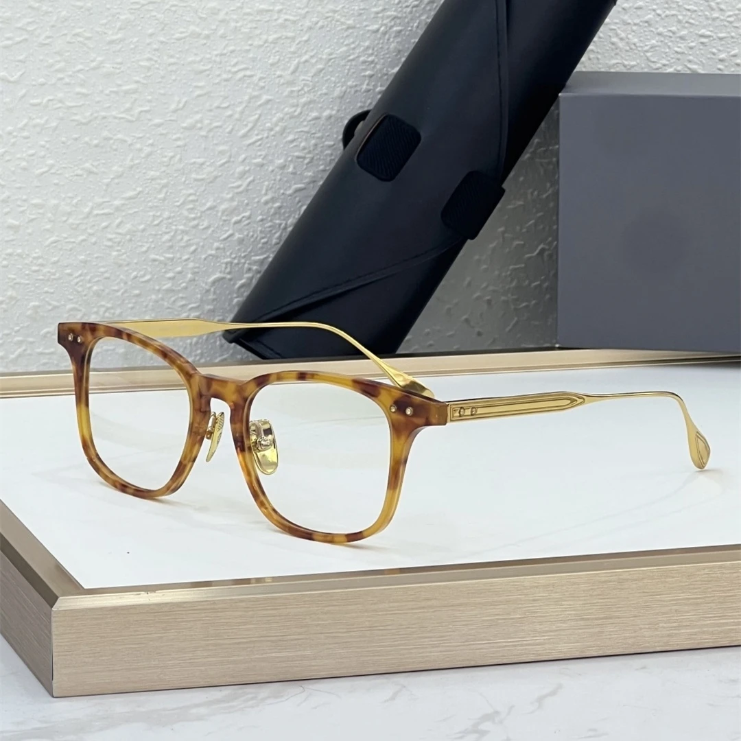 

DILTA BUCKEYE(+) DTX149 Square Acetate Reading Glasses Frames Retro Spectacle Frame Men Fashion Eyeglass Frame for Women Trendy