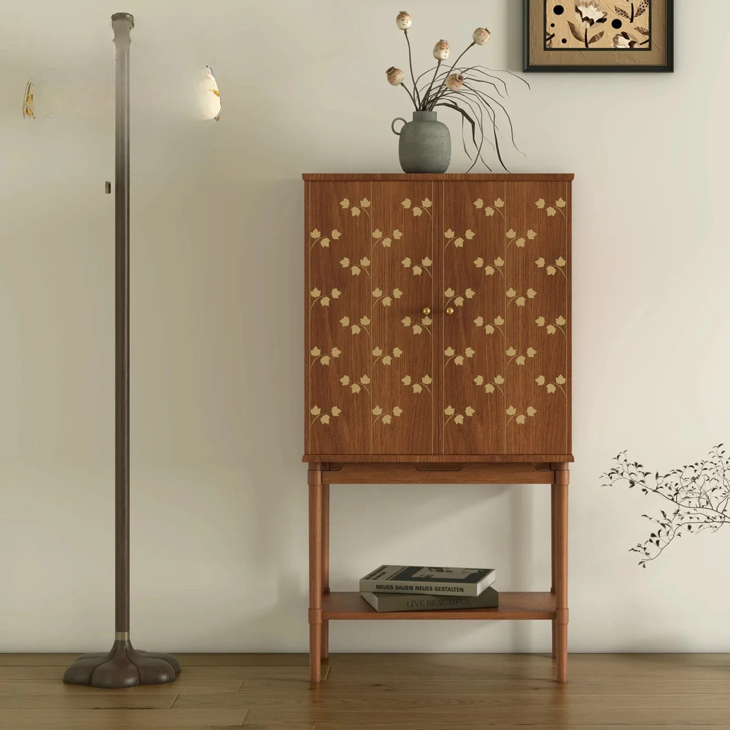 

ls 35Decorative storage, entrance cabinet, bedroom, living room, high cabinet, antique and retro
