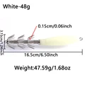 1pcs white 48g