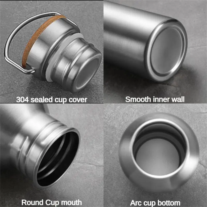 Stainless Steel Water Bottle Outdoor Sports Cycling Water Bottles Steel Water Bottles Wide Mouth Metal Bottles For Cold Drink