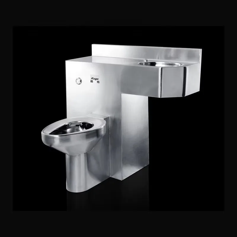 One Piece Stainless Steel Prison Toilet Sink Combo for Jail Cell Detention Center and Correctional Facility Projects