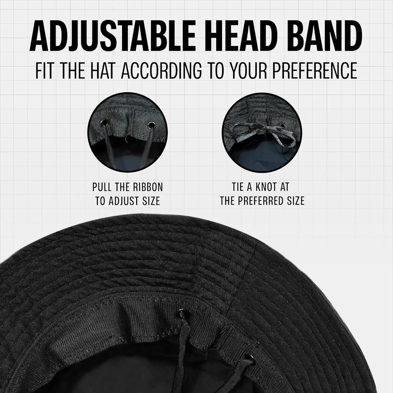 Rave Bucket Hat for Women & Men - Cute Bucket Hats - Festival Hat Adjustable 50+ SPF Protection Rave Accessories