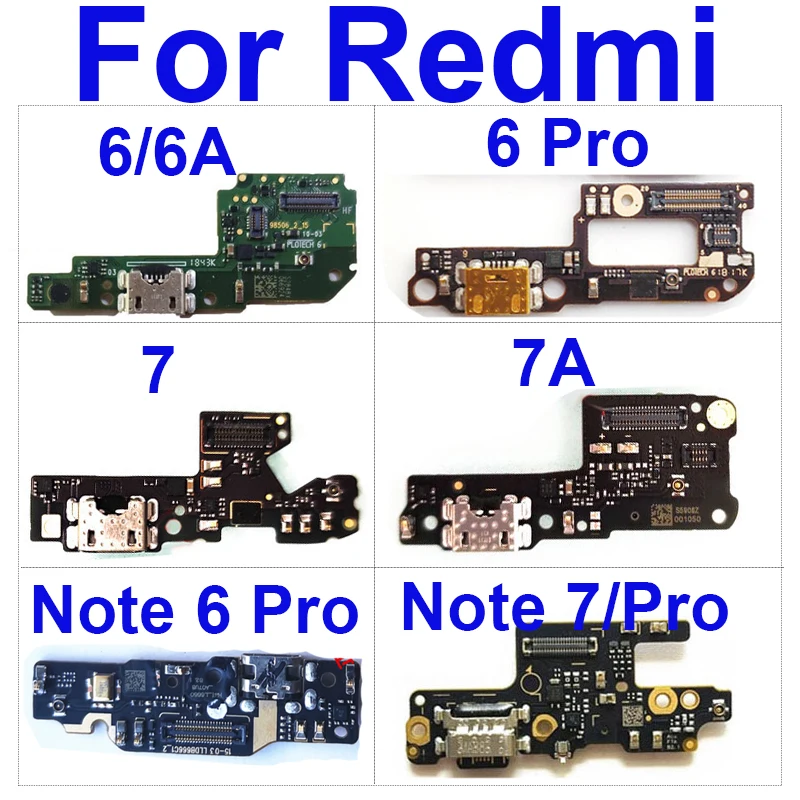 

Usb Charging Port Board For Xiaomi Redmi 6A 7 7A 6Pro Charger Usb Plug For Redmi Note 6 Pro 7 Pro Flex Ribbon Cable Repair Part