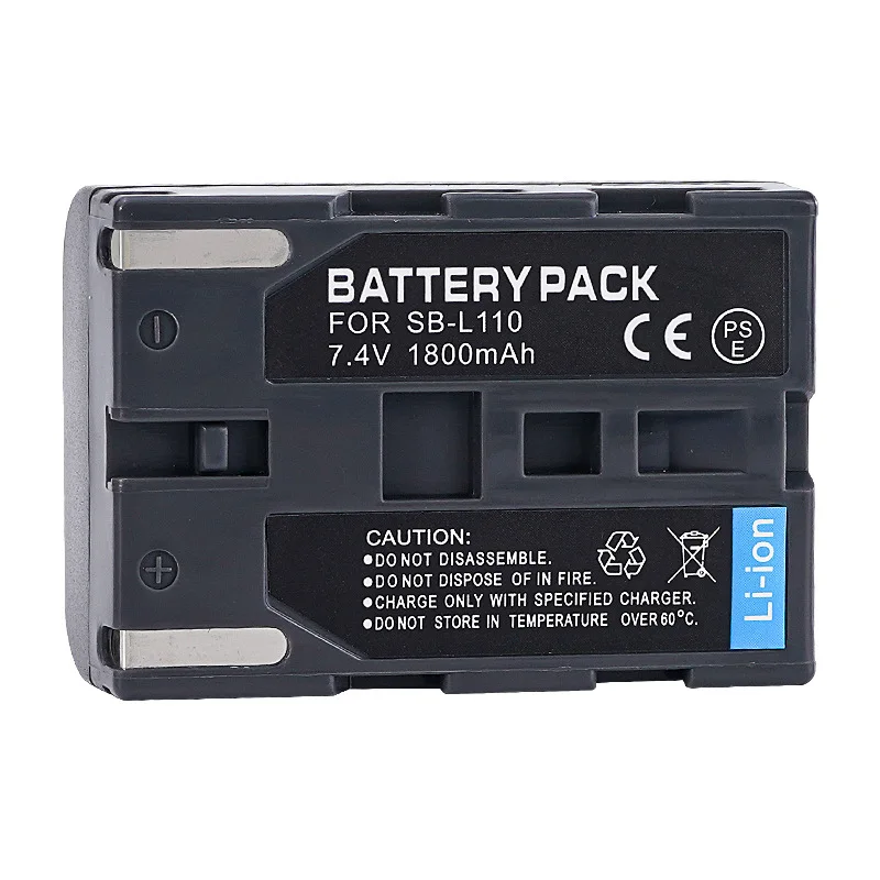 1-5 قطعة SB-L110 SB-L160 بطارية الكاميرا لسامسونج SCD VP-D85 SB-LS110 SB-LS220 SB-L70A SB-LS70AB 1800mAh شاحن بطارية ليثيوم أيون