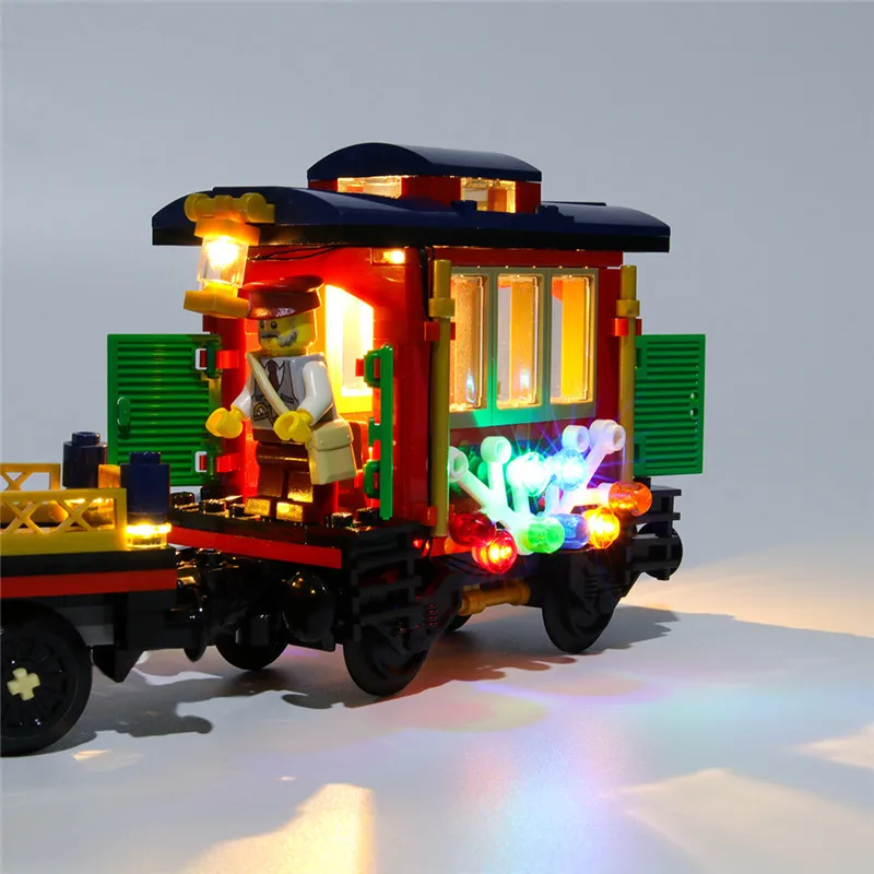 City Lighting Set For 10254 Winter Village Winter Holiday Train Movie Not Include Building Block (Only Led Light Kit)