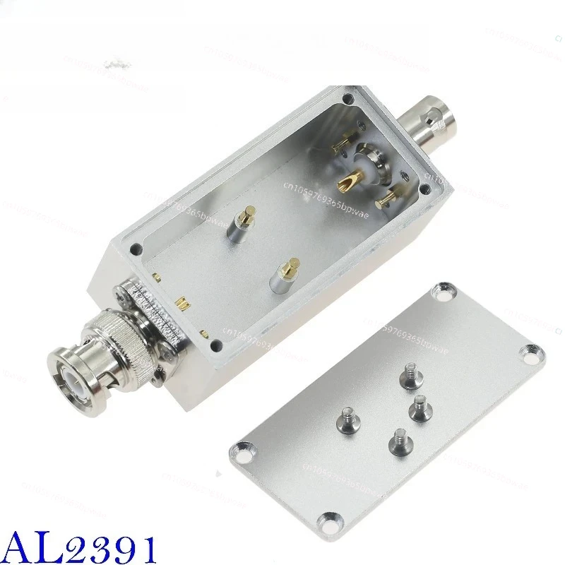 BNC Male to Female Bandpass Filter AL2391 Impedance Matching Shielded Aluminum Box DIY Part