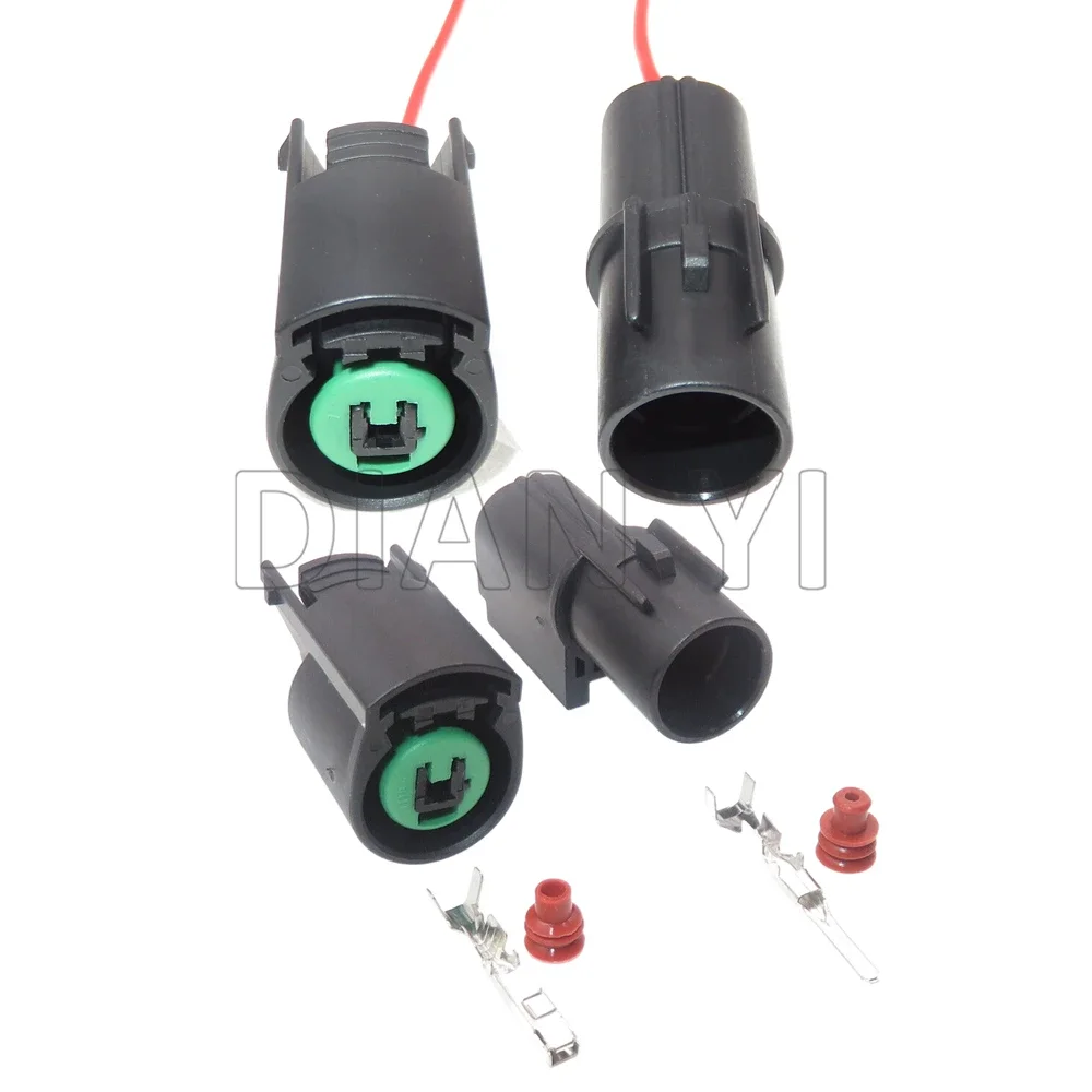 

1 Set 1 Way Car Electric Socket Auto Waterproof Connector With Cables PB625-01027 PB623-01020 AC Assembly Auto Compressor Plug