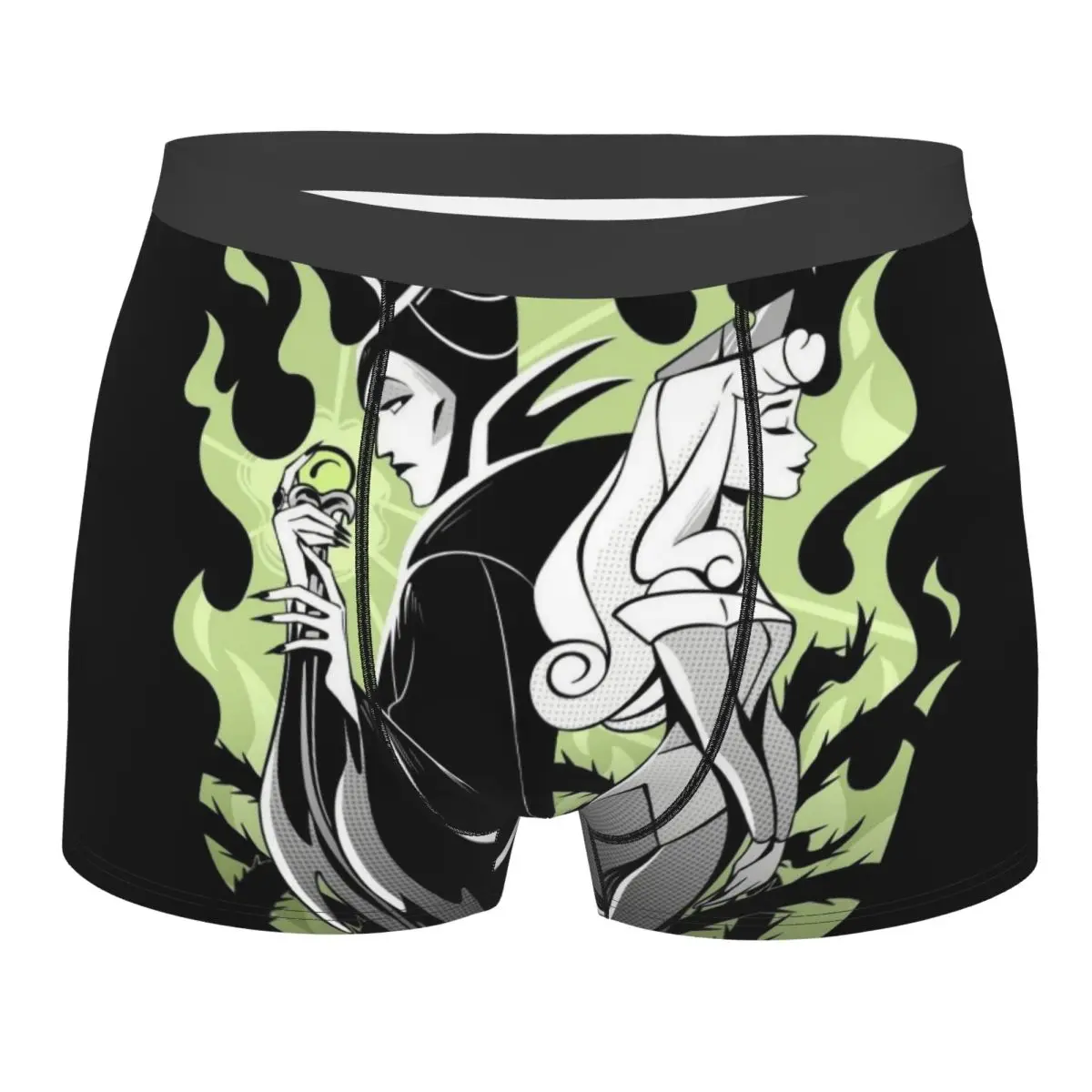 

Custom Sleeping Beauty Underwear Male Print Maleficent Boxer Shorts Panties Briefs Soft Underpants
