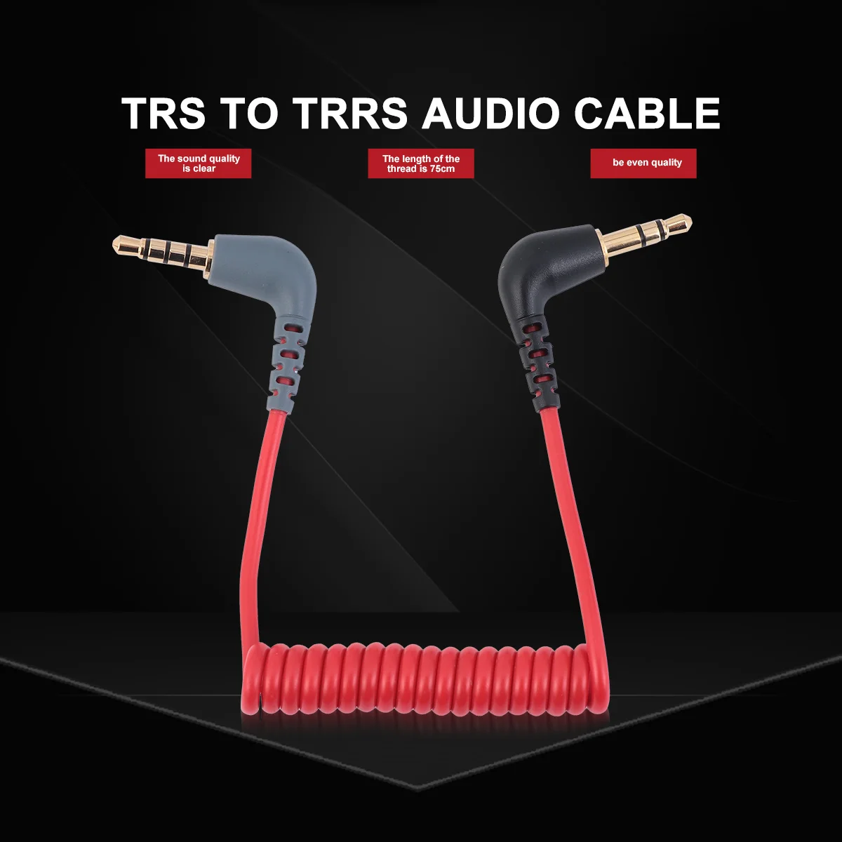 

Red 3.5mm Audio Extension Cable High Quality Copper Material Wearproof Design for Digital Audio Player Professional Sound Use