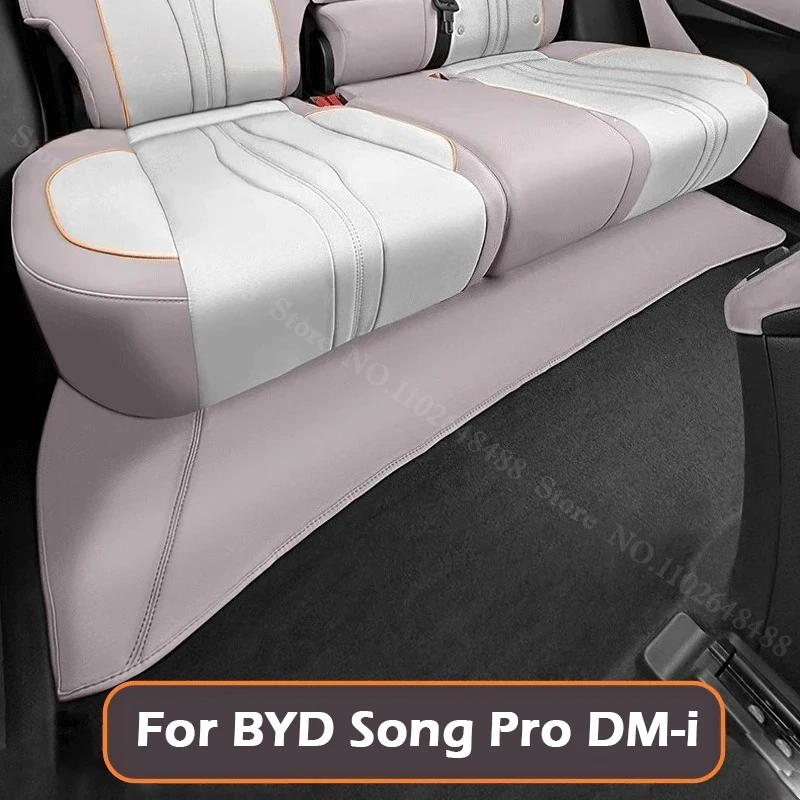 

For BYD Song Pro DM-i Car Second Row Seat Under Cover Anti Kick Pad Leather Rear Seat Protection Mat Auto Interior Accessories
