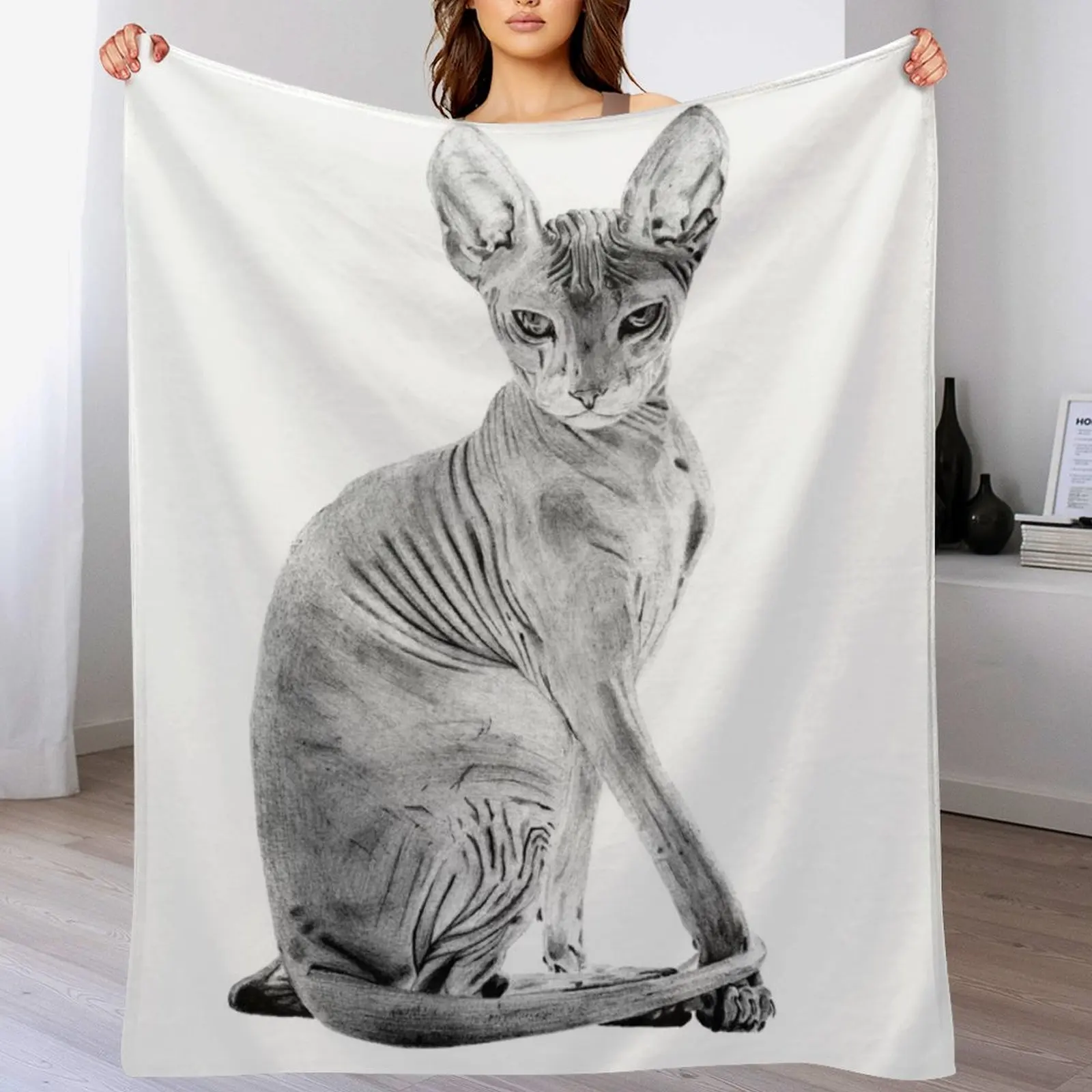 Sphinx cat. Throw Blanket