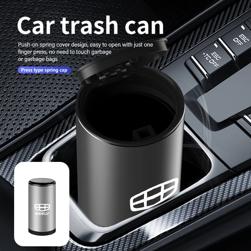 Car Trash Bin Leakproof Odor Blocking Garbage Organizer For Geely Manjaro Coolray gx3 Geometry C Emgrand Atlas Tugella