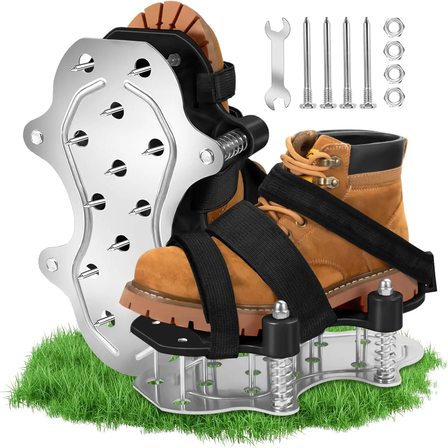 

Lawn Inflatable Shoes, Fully Assembled Double-Layer Springs, Aluminum Plate Bottom Design, Used for Courtyards and Gardens