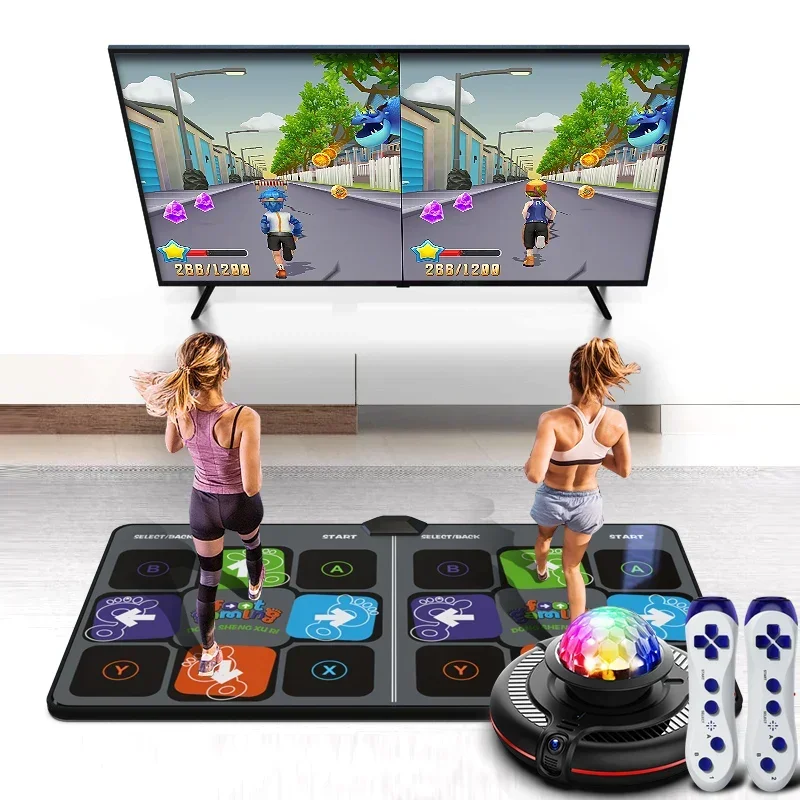 Double wireless dance blanket, camera game weight loss running blanket dance machine