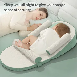 Newborn Slope Pad for Baby Feeding To Prevent Overflow Choking Newborn Spinal Protection Pillow Bed in Bed Pillow Crib