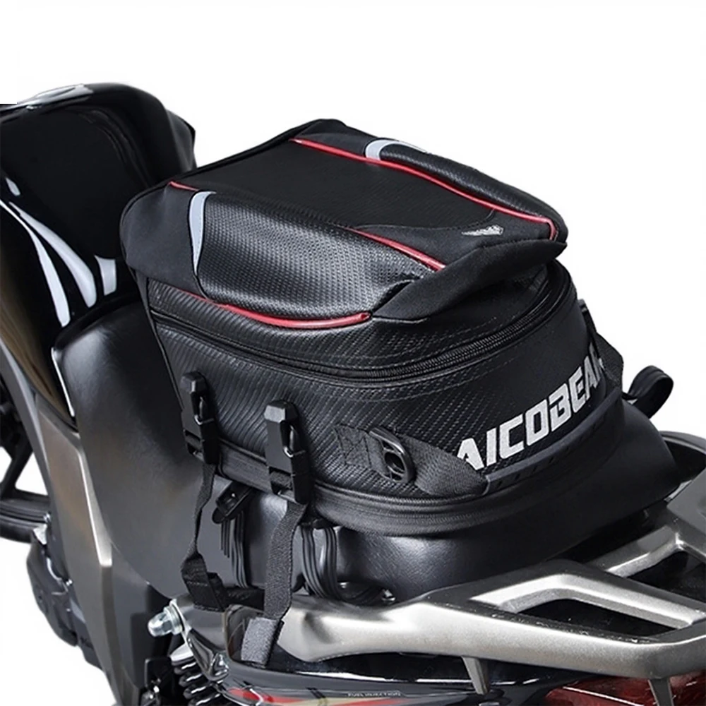 

Водонепроницаемая сумка для мотоцикла, многофункциональная сумка для мотоциклиста, дорожная сумка для багажа на заднее сиденье, большая вместительная седельная сумка