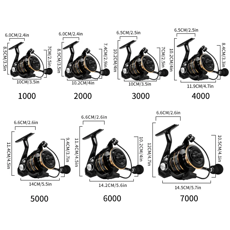 ROOBLINOS NX series spinning Reels Fishing reels,Ultralight Metal Frame,Ultra Smooth and Tough,5.2:1 High Speed image 3
