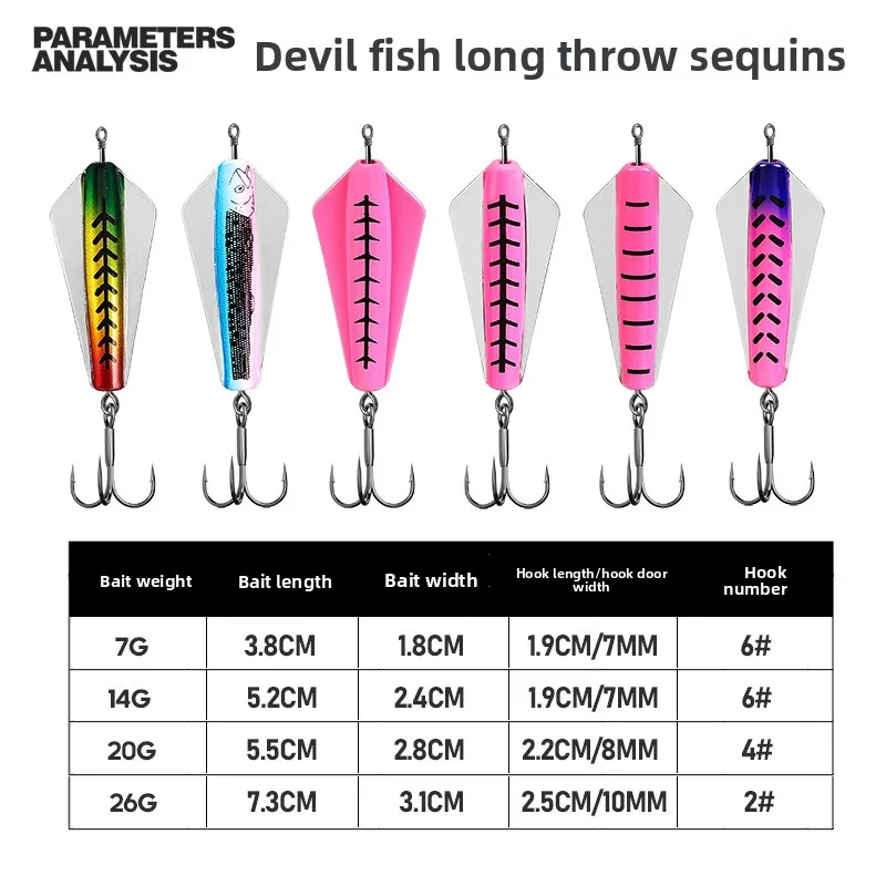 Manta Ray VibLure Bait Disc-Shaped Slow Sinking Hard Bait for Sea Fishing Long Casting Flating Insect King High Simulation Trout - view 2