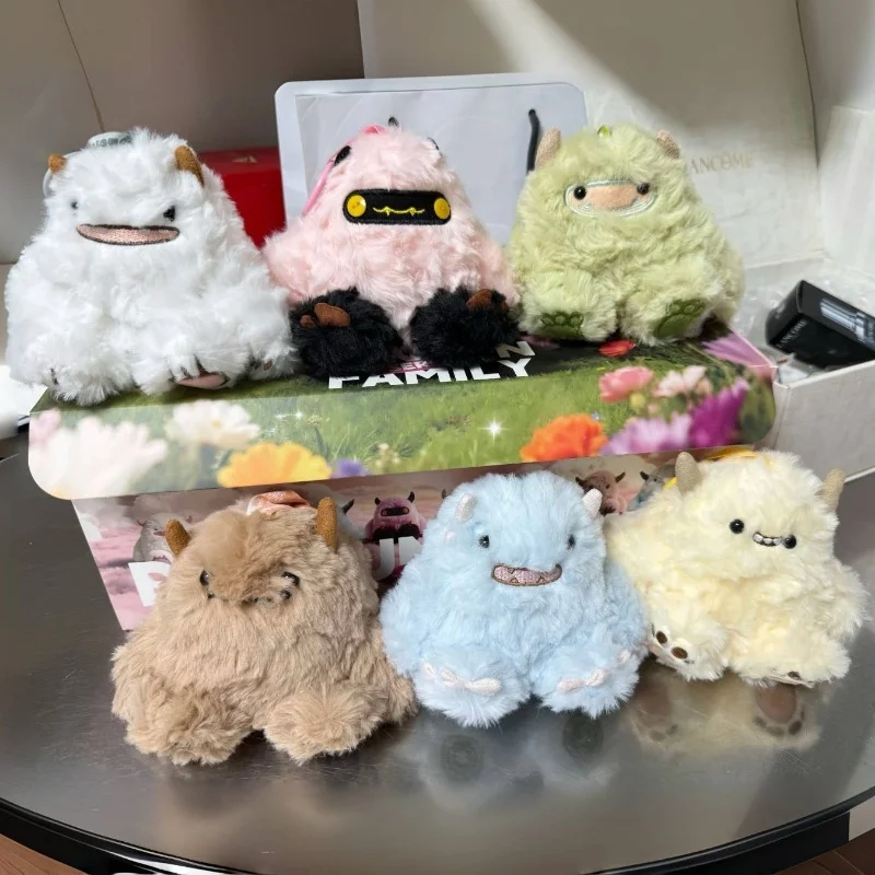 

Momotoy Dundun Family Series Plush Blind Box Cute Collectible Monster Anime Figures Surprise Bag Pendant Dolls Trendy Toy Gifts