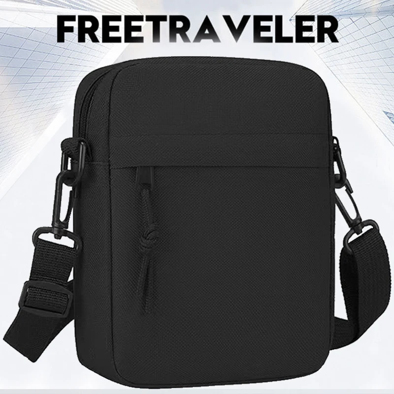 Daily Wear Minimalist Vertical Phone Bag Adjustable Wide Strap, Simple Crossbody Bag for Men Casual Street Matching