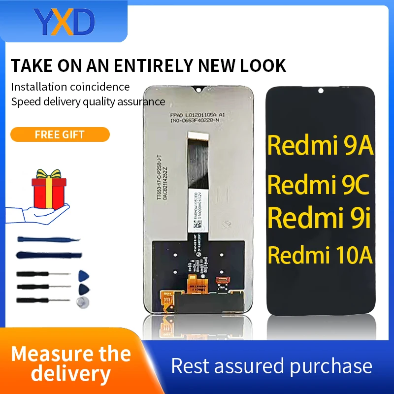 

LCD Display For XIAOMI REDMI 10A LCD Display Touch Screen Digitizer Assembly For REDMI 9A 9C 9T 9I 10A LCD Screen Replacement