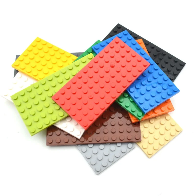 แผ่นฐานต่อบล็อก 10 ชิ้น ขนาด 6x12 จุด แบบคลาสสิก MOC DIY สำหรับตัวต่อเมือง ชิ้นส่วนบล็อกที่ใช้ร่วมกันได้กับ 3028 ของเล่นเด็ก ของขวัญ