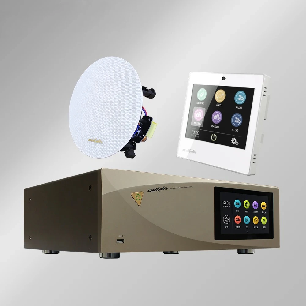 

Hifi Wifi 8 Zone Network Intelligent Multi Room Central Music System with Keypad for Hotel